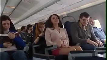 Flight attendant with huge dongs fries with driver